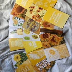 18 yellow collage pictures for wall and doors